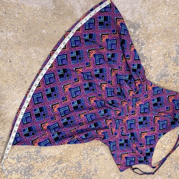 Bethany Mota for Aeropostale Open Back Print Dress, Size Small Petite - Picture 9 of 10